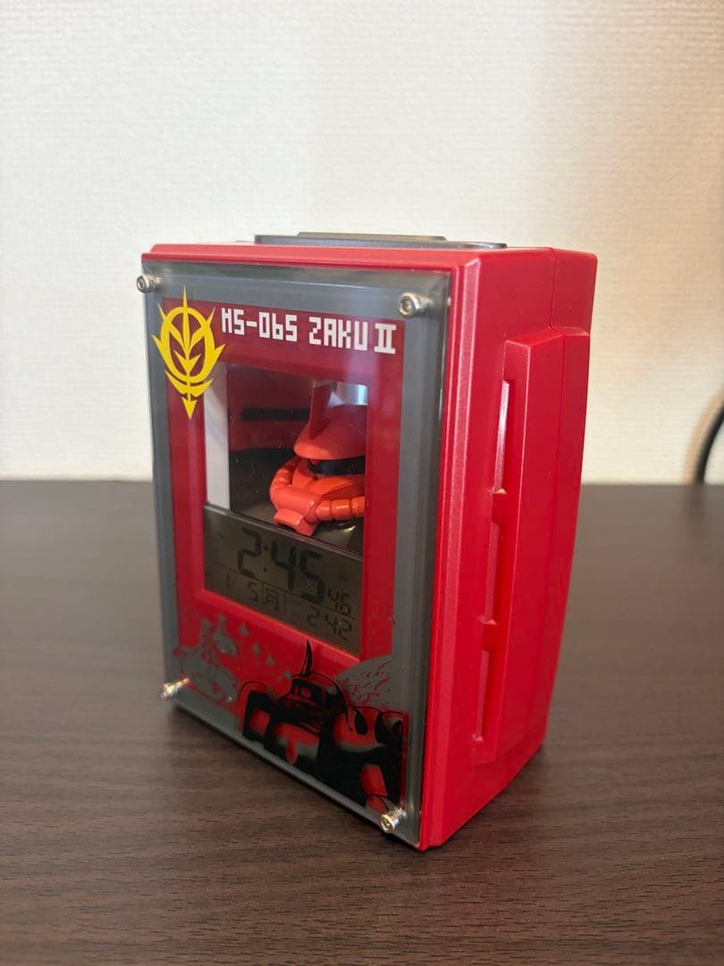 ガンダム　シャア専用ザク　グフ　ドム　目覚まし時計3点セット