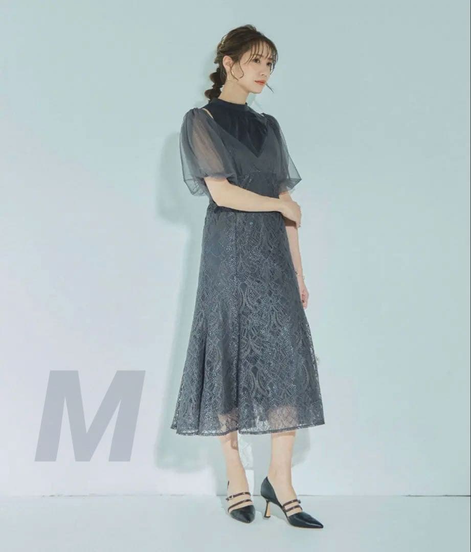 ★新品タグ付き★ドリードール　ラメチュールオフショルデザインドレス　結婚式