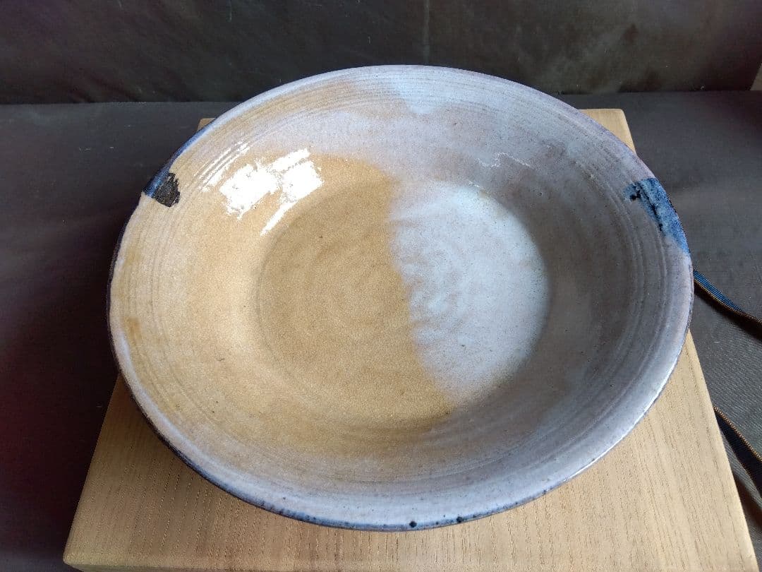 骨董　萩焼　大皿　休雪