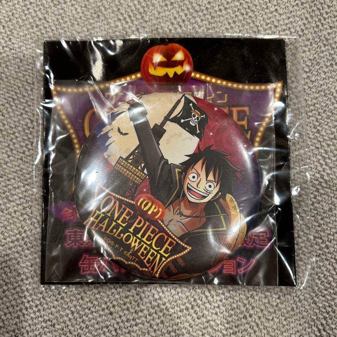 ワンピース 東京タワー　ルフィ 缶バッジ　ハロウィン　東京ワンピース タワー