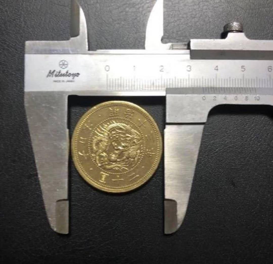 と*ん様 旧20円金貨　明治13年