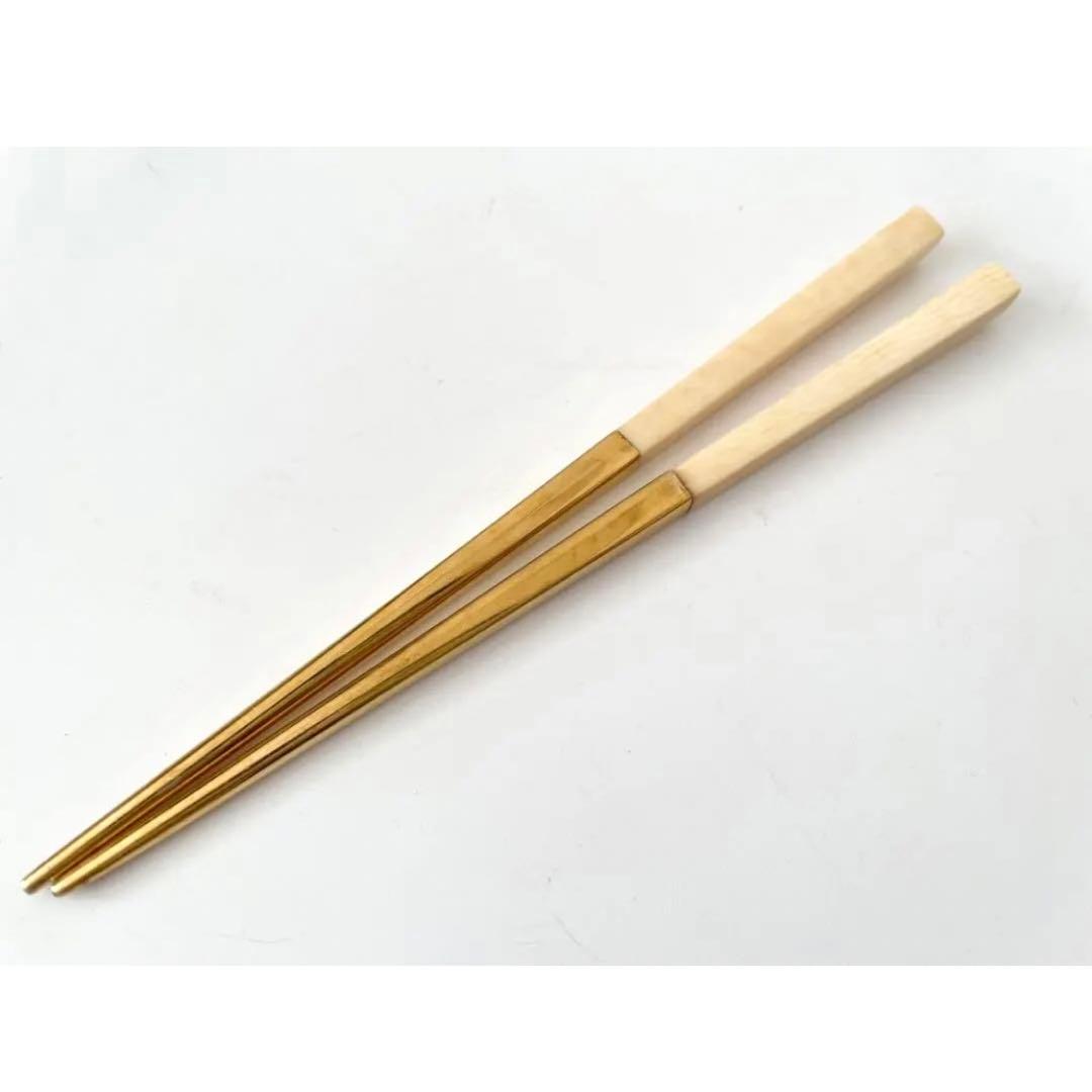 K14 金製　御箸　金属製　金の箸　三越謹製　桐箱付き　14K 14金　祝膳