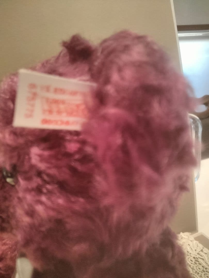 シュタイフ社とマイセンのコラボテディベア　限定　アンテーク調スタンド付