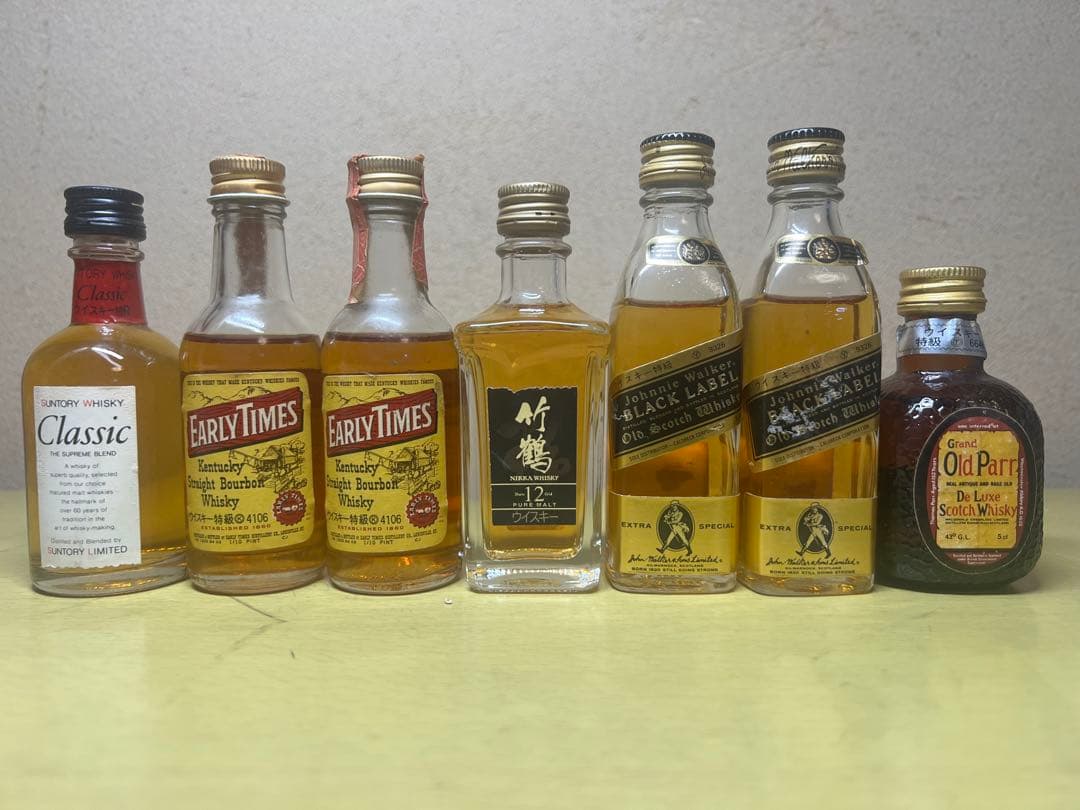 竹鶴12年他、ウイスキー ミニチュア ミニ ボトル まとめ売り