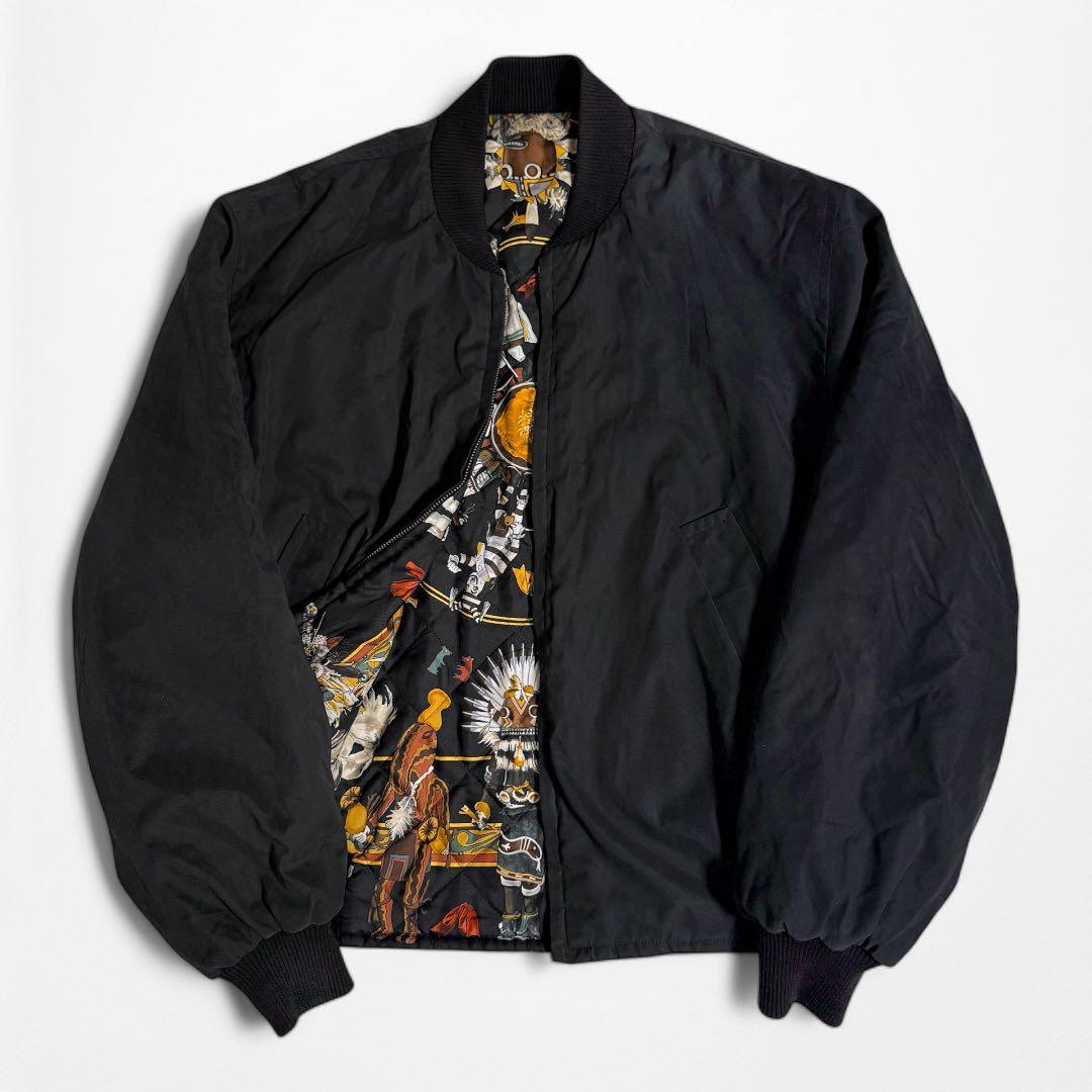 HERMES Kachinas バンダナ 総柄 シルク ボンバー ブルゾン