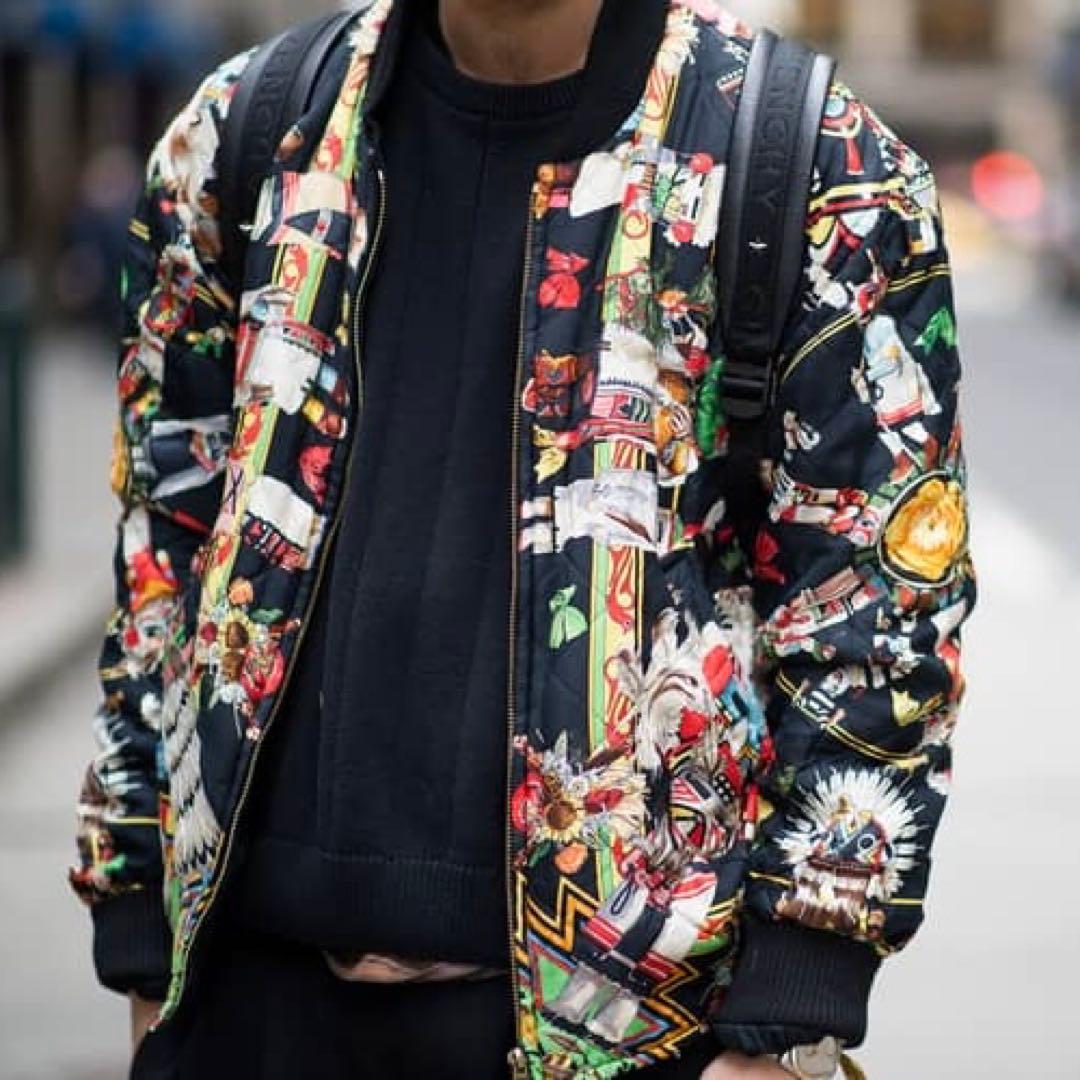 HERMES Kachinas バンダナ 総柄 シルク ボンバー ブルゾン