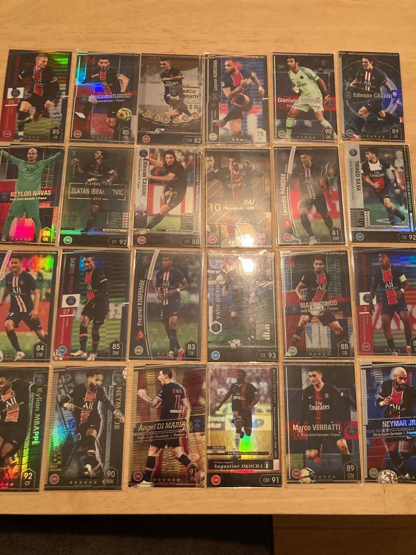 wccf footista PSG 24枚カードセット