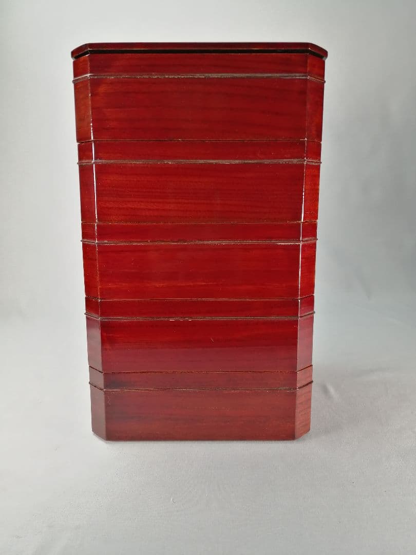 【茶事具】塗師岸信卿、指物師利斎造　和休好縁高　主菓子　漆器　菓子器201