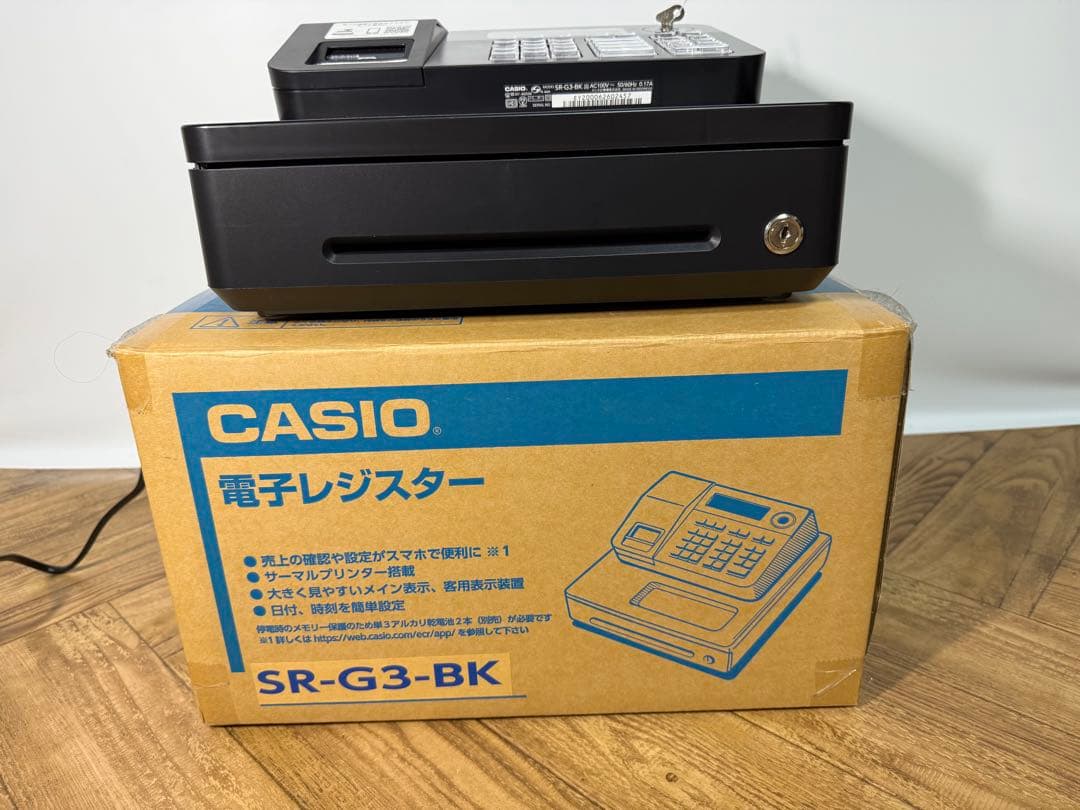 ◎極美品◎使用2週間◎CASIO◎電子レジスター◎2023年製◎SR-G3-BK
