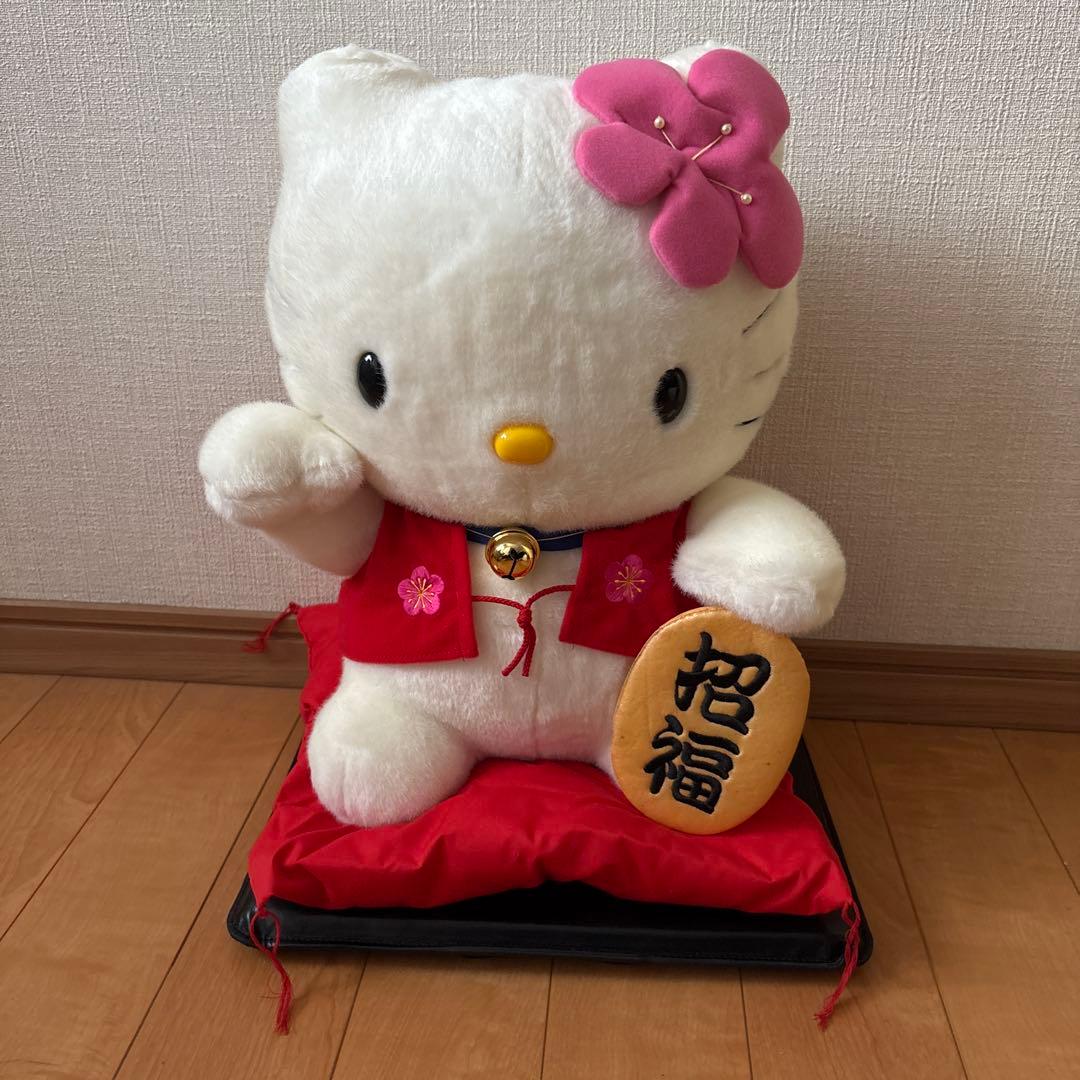 ハローキティ 大きなぬいぐるみ 46×33 希少