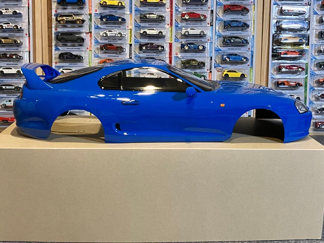 タミヤ ラジコン RC トヨタ スープラ 塗装済スペアボディ ブリリアントブルー