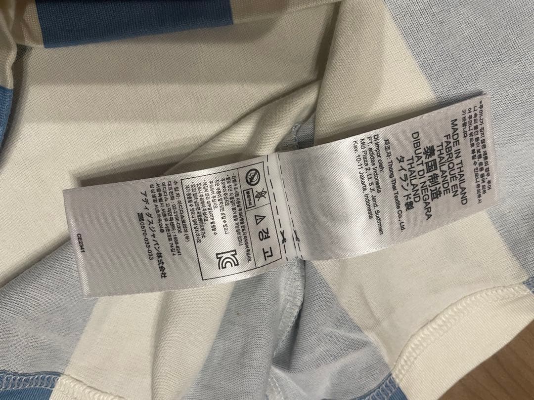 アディダスオリジナルス アルゼンチン 代表1986復刻ユニフォームシャツ