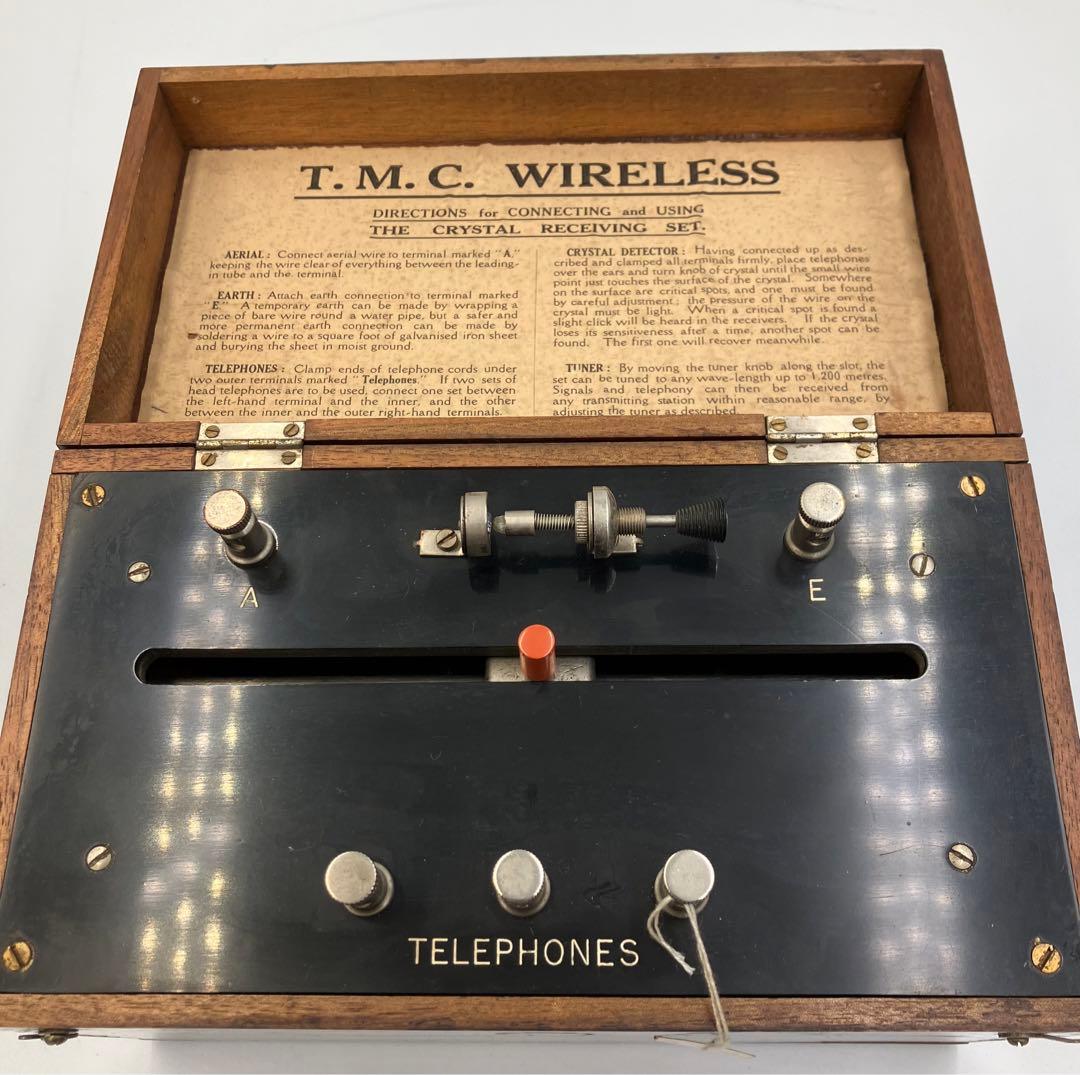 値下げしました！ 鉱石ラジオ　 T.M.C Wireless ヘッドホーン付
