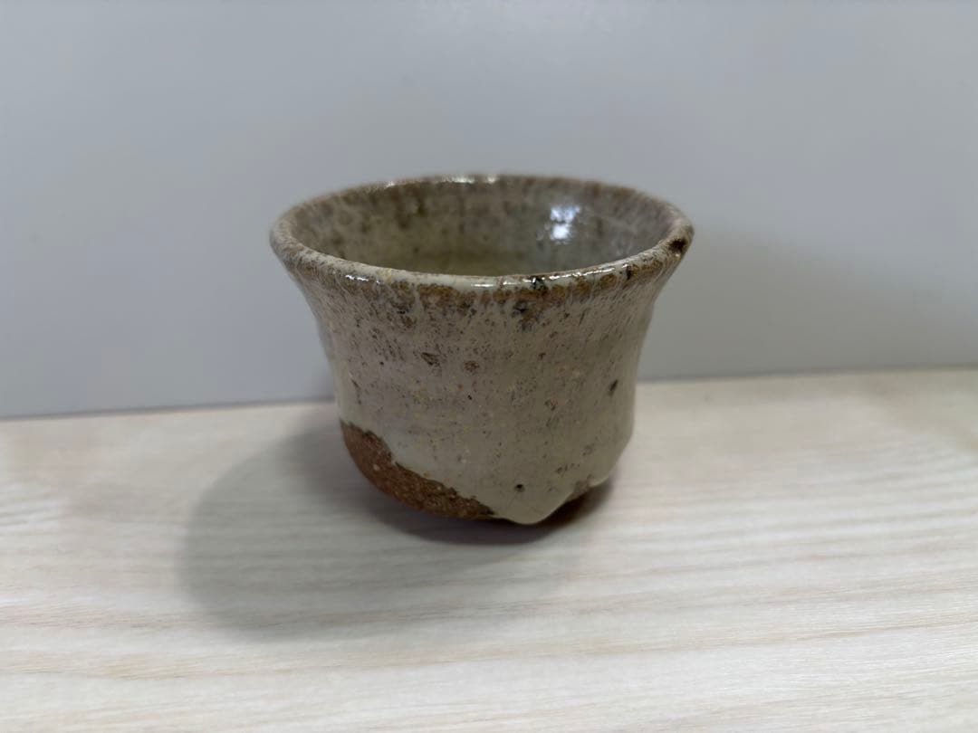 西岡小十　斑唐津　ぐい呑み