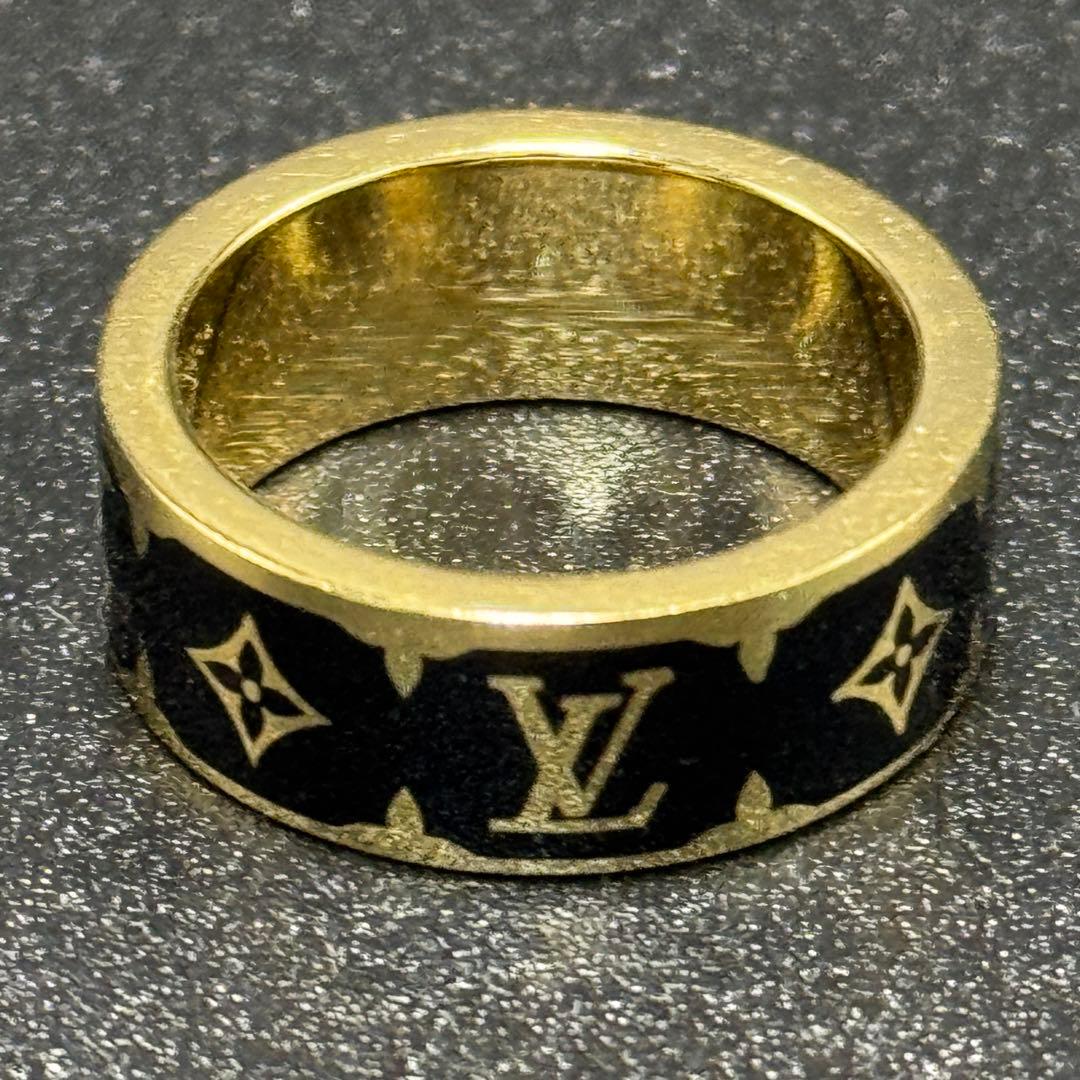 LOUIS VUITTON ルイヴィトン リング ナノグラム エナメル 指輪