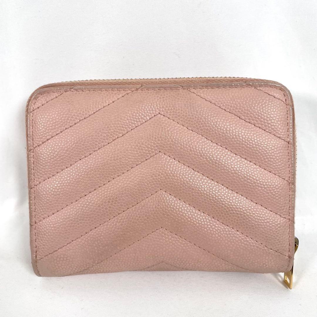人気 SAINT LAURENT サンローラン 二つ折り財布 カサンドラ 箱付き