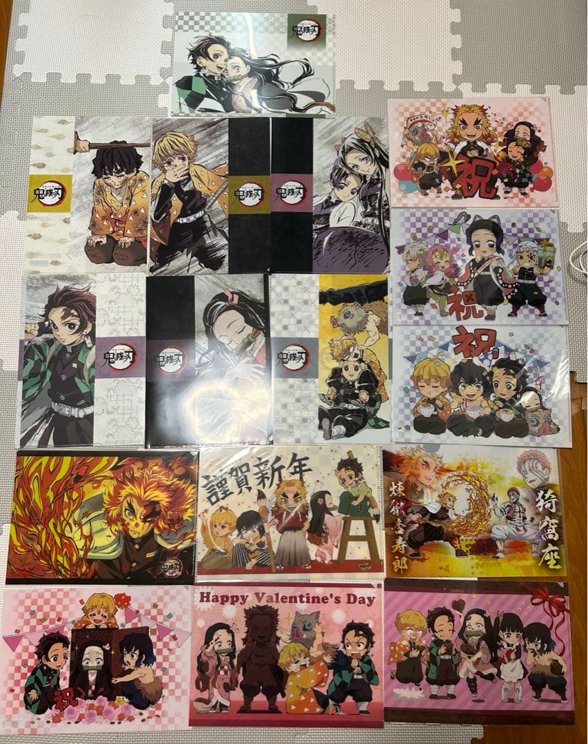 鬼滅の刃　ランチョンマット クリアファイル　まとめ売り