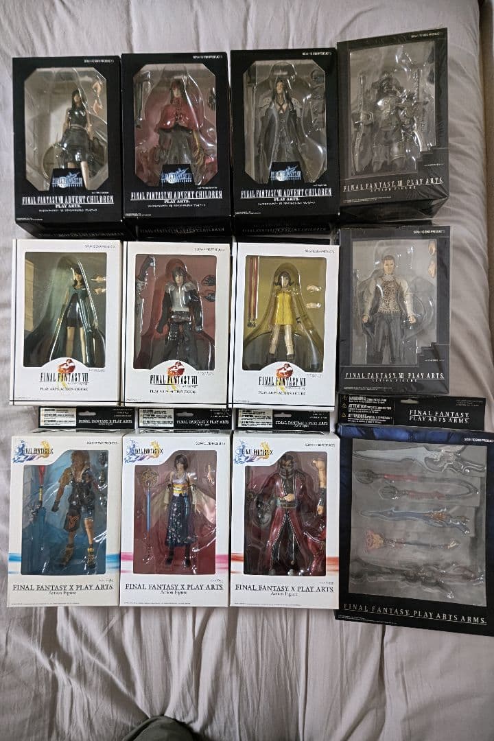 【希少品】FF7,8,10,11プレイアーツ 11点＋武器セット