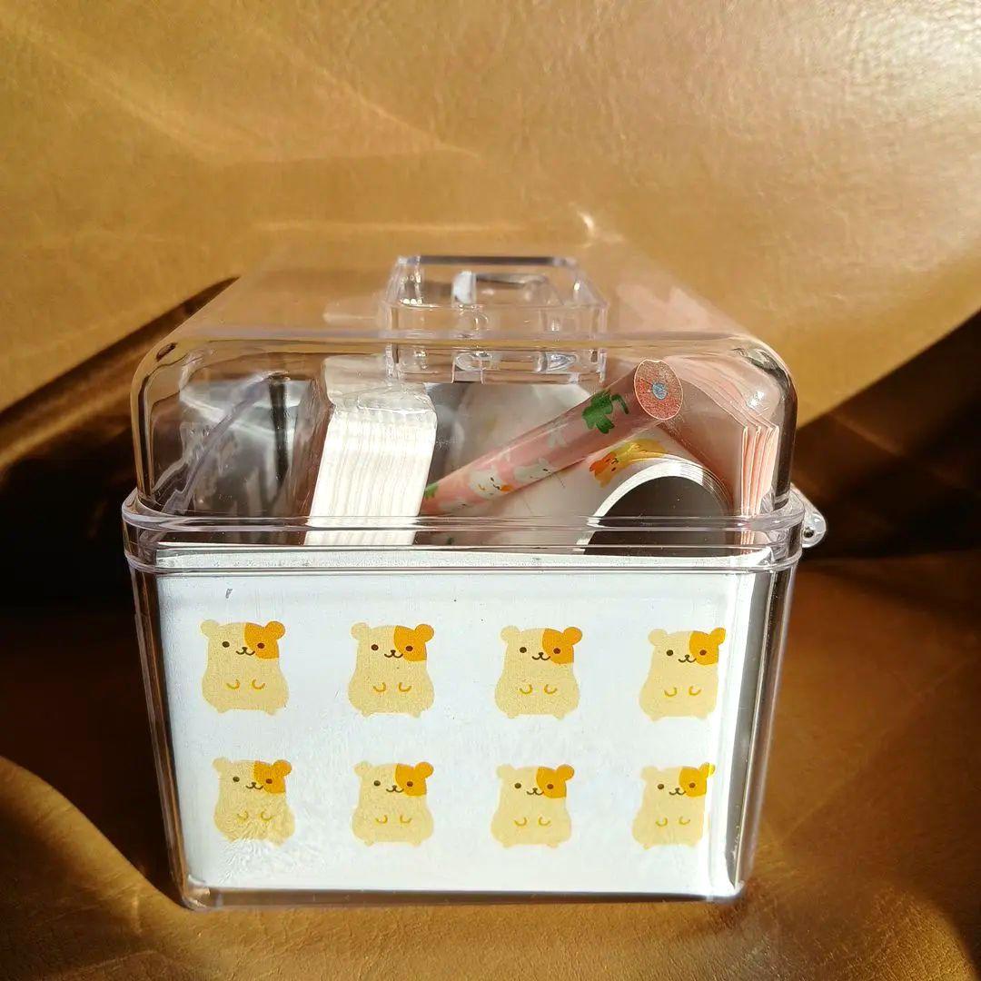 ハムスター柄クリアボックスセット　ミニレター　平成レトロ　レア　サンエックス