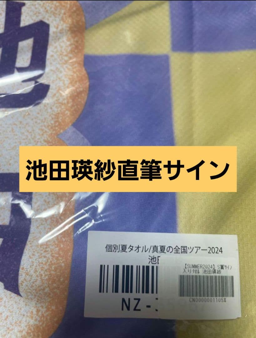 や*す様 乃木坂46 池田瑛紗 真夏の全国ツアー2024 直筆サイン入り個別夏タ