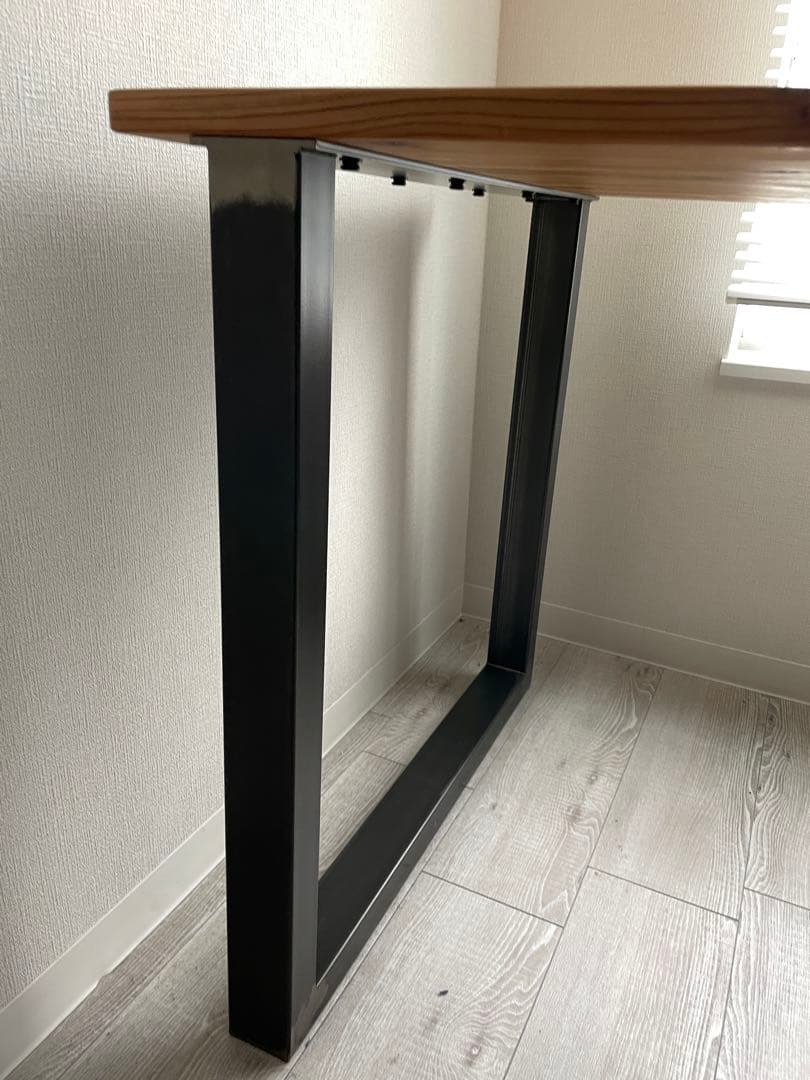 KANADEMONO PCデスク ダイニング 無垢 杉 アイアン180×66