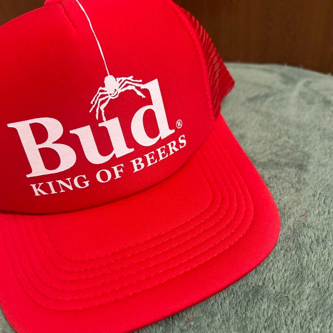 90s スパイダー　蜘蛛　Budweiser バドワイザー トラッカーズキャップ
