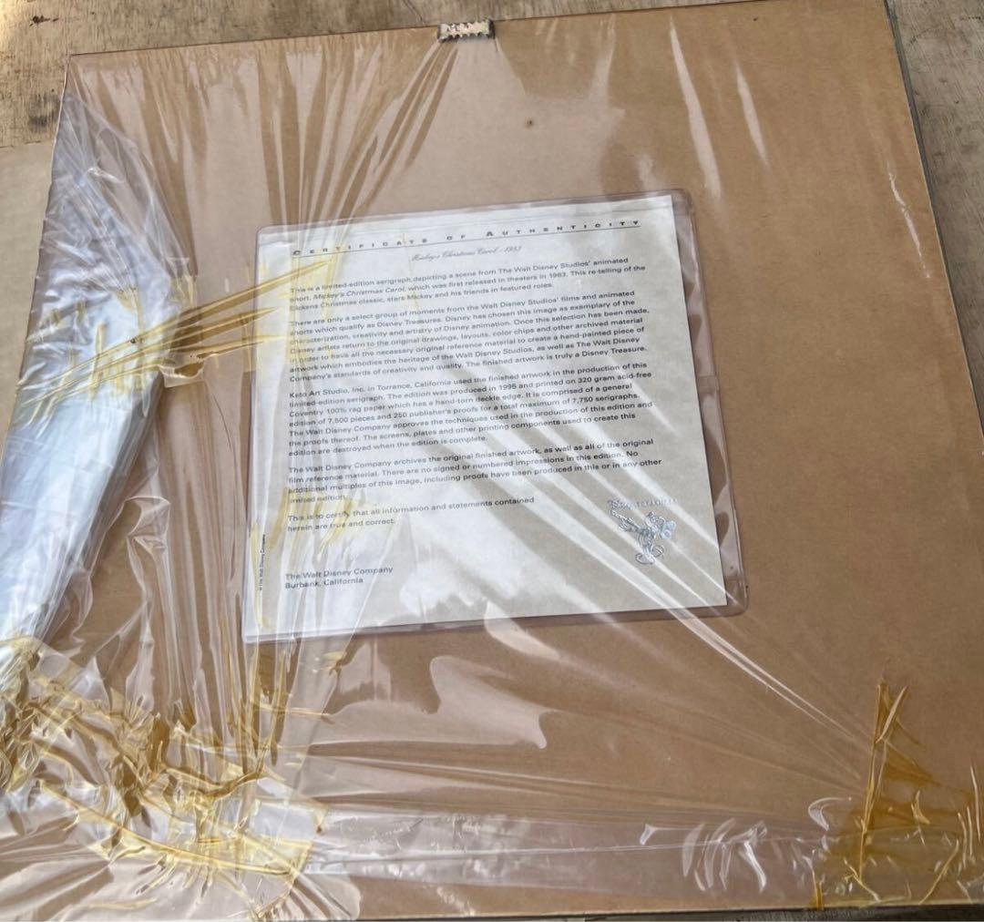 希少/ディズニートレジャーズ　ミッキーのクリスマスキャロル 絵画