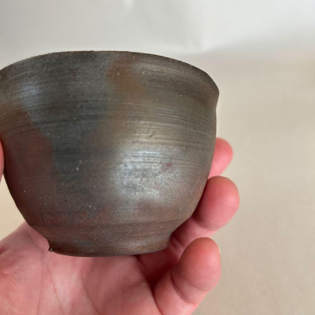 『値引き』【珍しい】備前焼　人間国宝　藤原啓　作　宝瓶　急須