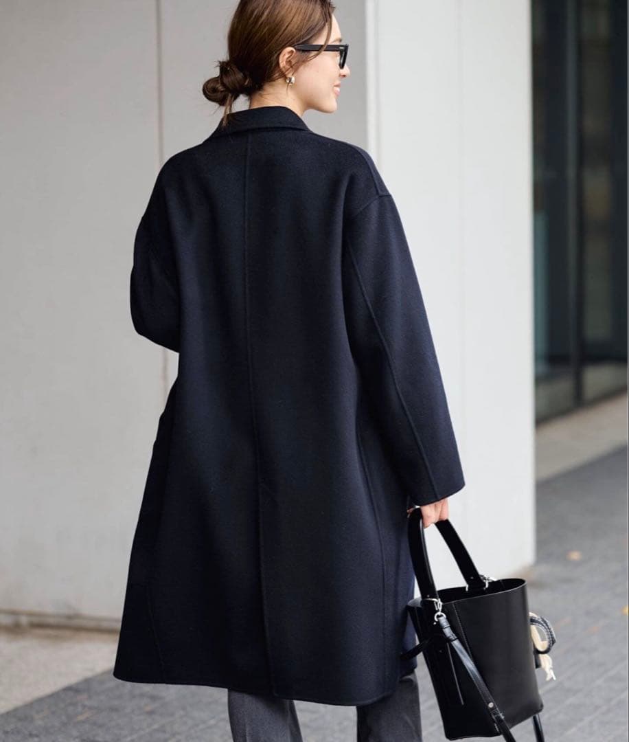 【新品未使用】25.12.22購入FRAMeWORK ダブルブレストコート 38