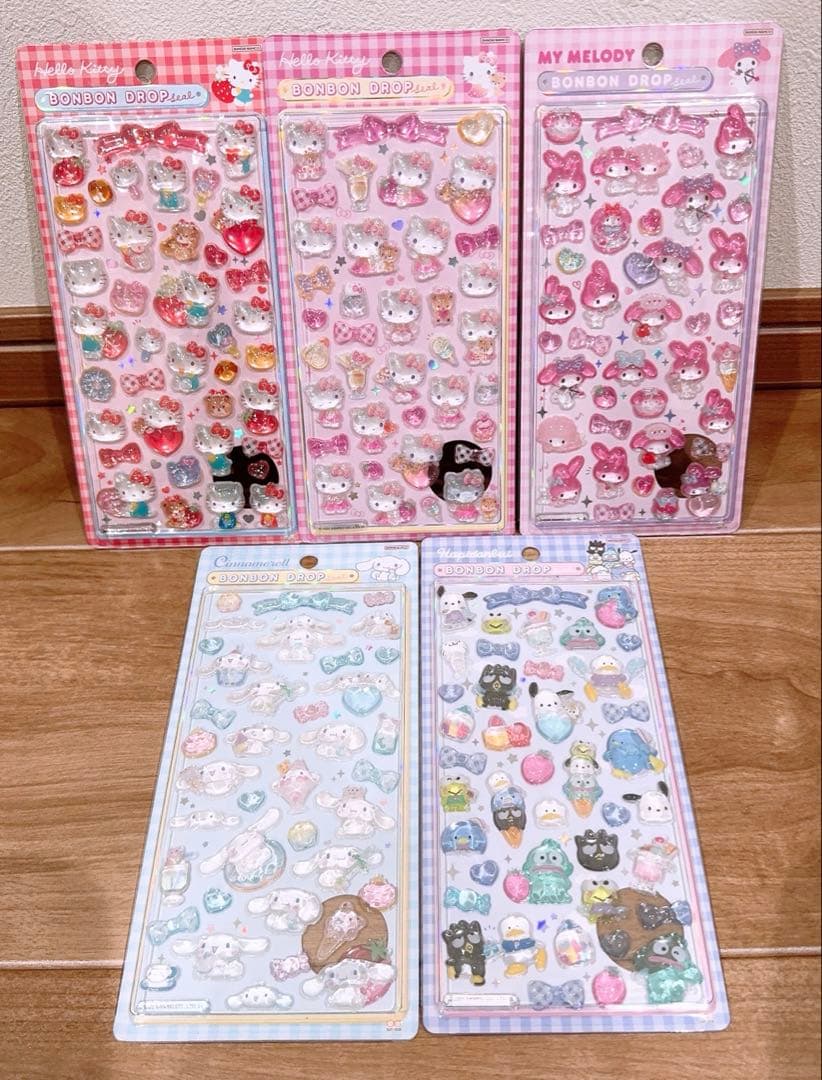【正規品】サンリオ第二弾　ボンボンドロップシール