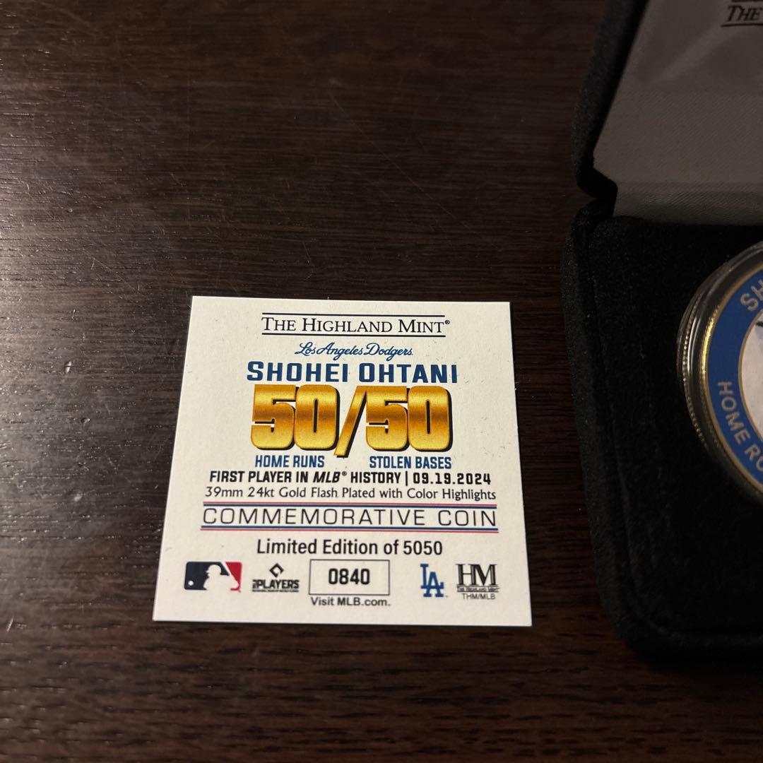 ドジャース大谷翔平Shohei Ohtani 50/50 記念ゴールド