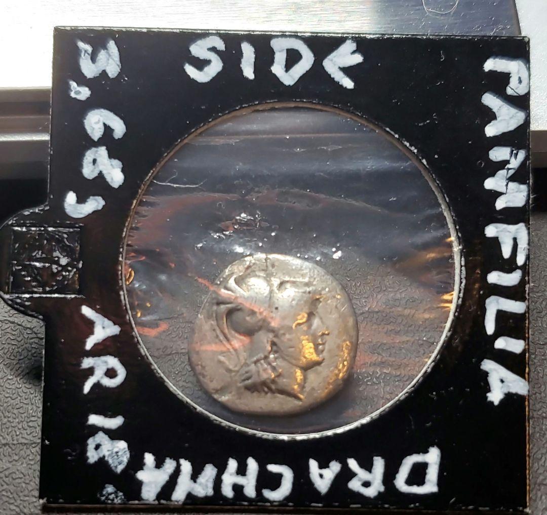 古代  ギリシャ パンフィリア シデ ドラクマ アテナ