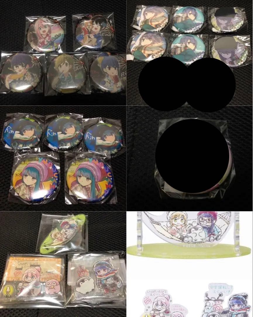 ゆるキャン　缶バッジ　アクスタ　19点セット