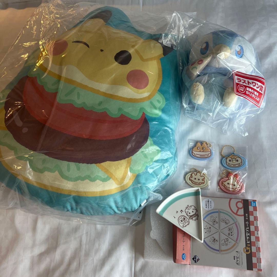 ポケピース 一番くじ D賞 クッション ラストワン賞 ポッチャマ その他計7点