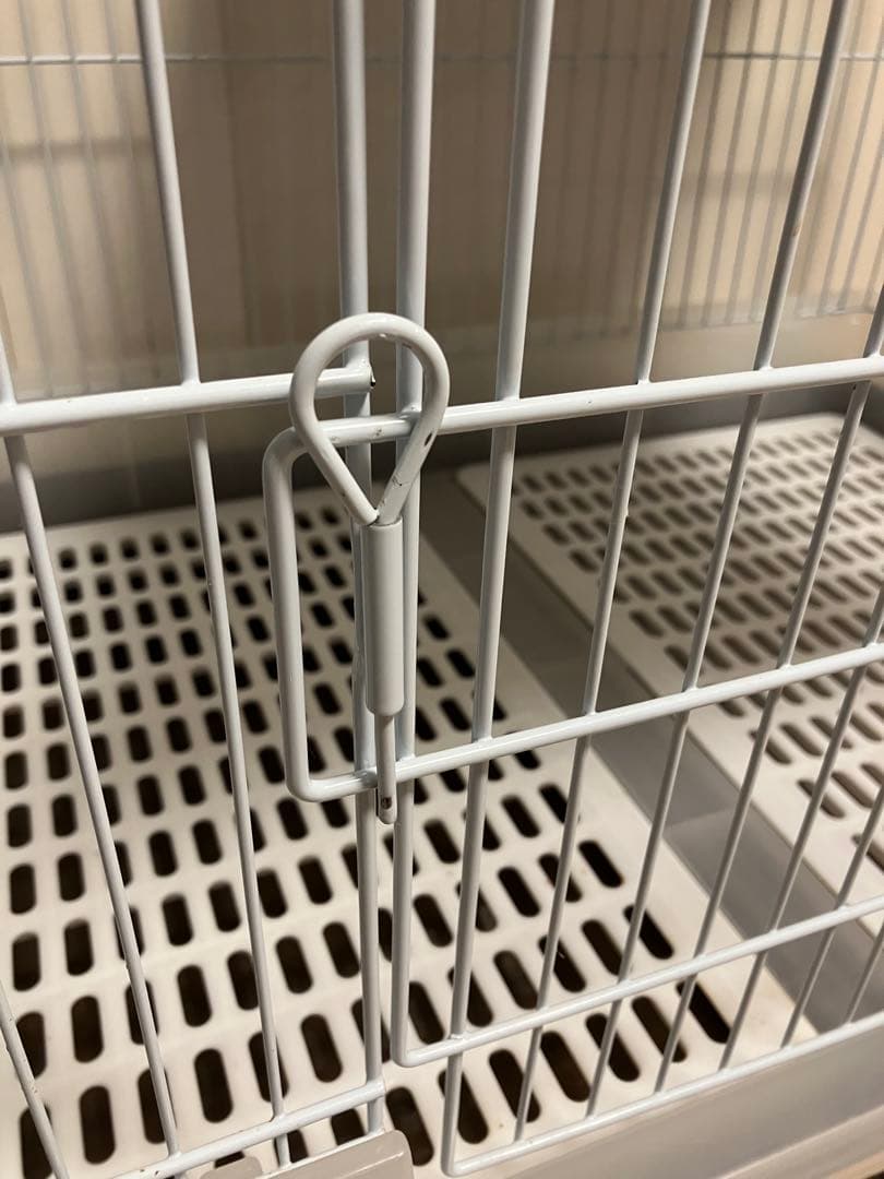 マルカンうさぎのカンタンおそうじケージワイドB フラワン（90x60x60cm）