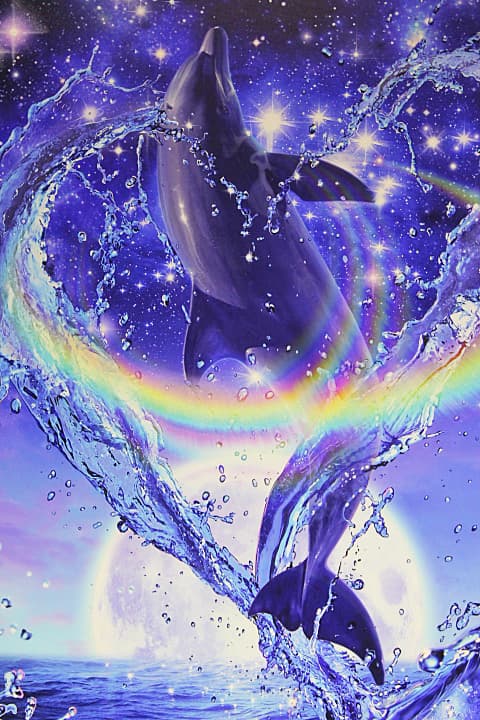 ラッセン【プレシャスラブ（L)】大版 手彩色 ラッセングラフ