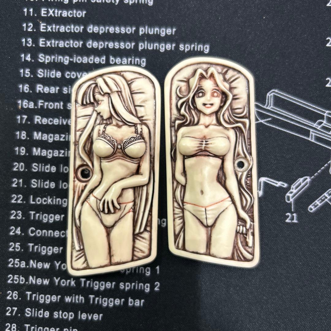 モデルワークスグレネード ぐり子さん M1910用 レジンキャスト製グリップ