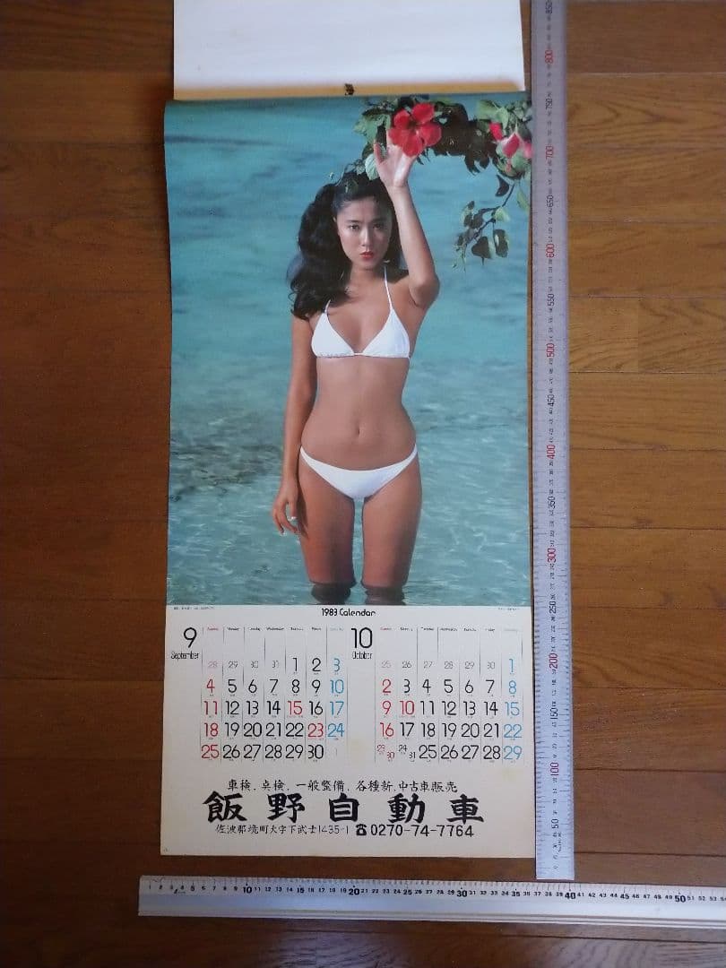 浅野ゆう子当時 カレンダー1983年