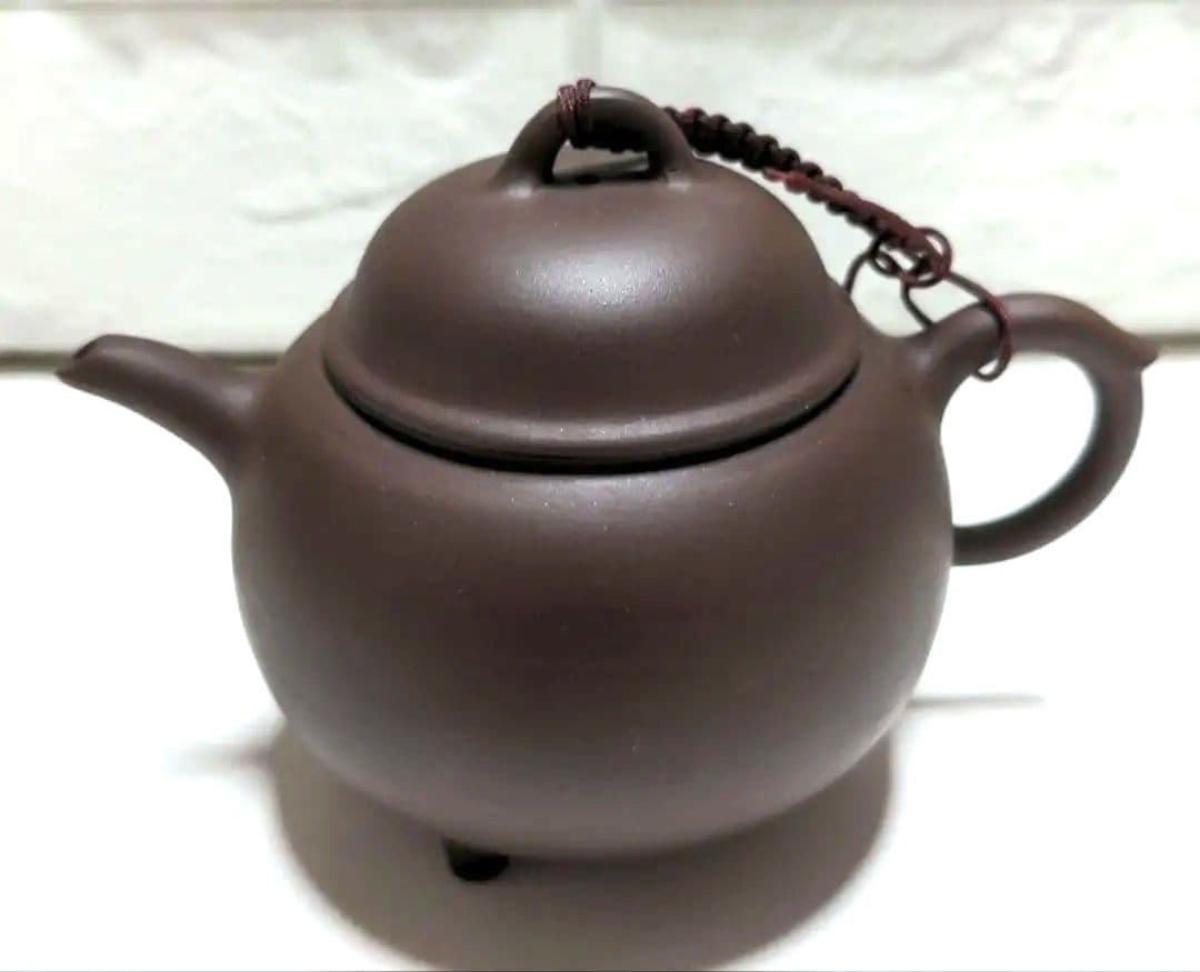 急須　中国製　陶器　未使用品　銘あり　煎茶器　茶器　茶道具