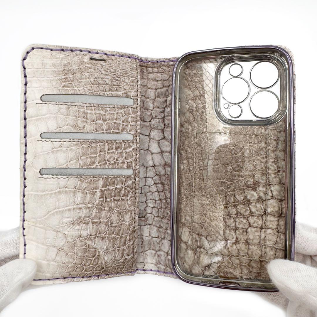 ゼルパリ ホーンバッククロコダイル ヒマラヤ iPhone 15 Pro ケース