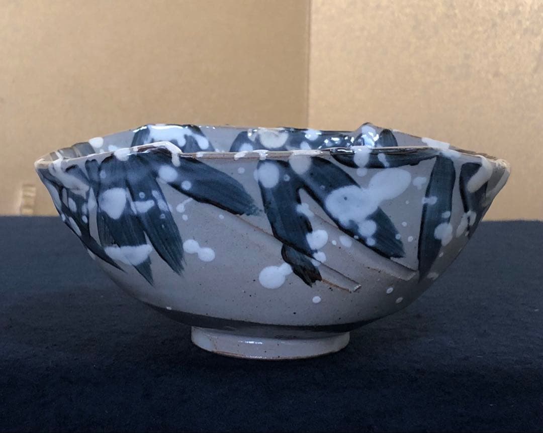 《R》懐石 雪笹 向付3客 丹波 杉原祥公作 共箱　260126く1