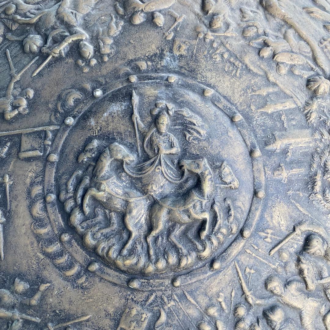 古代ギリシャの盾　レプリカ　アンティーク　直径48cm 金属