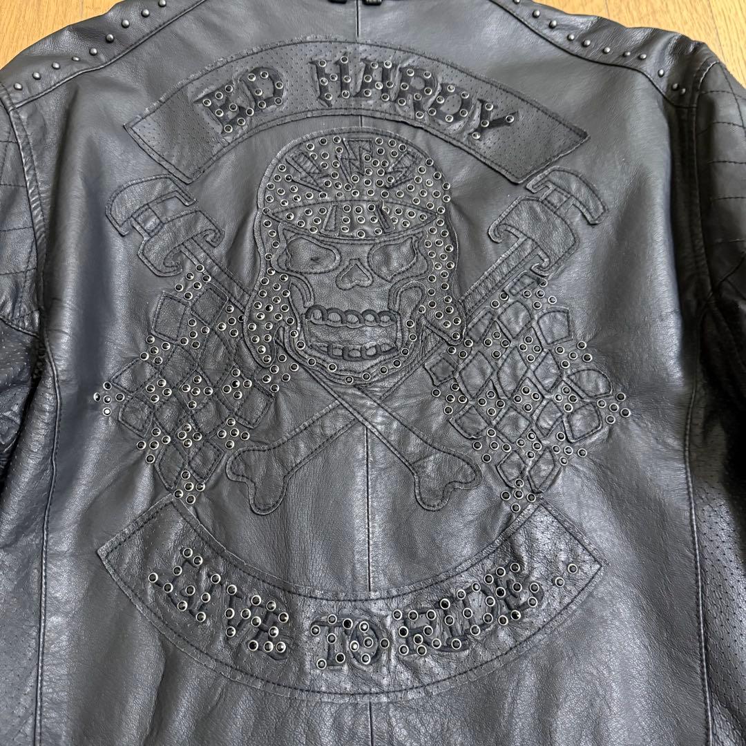 ジャケット・アウター edhardy leather jacket