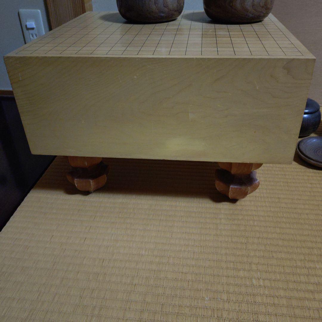 木製囲碁盤と碁石セット