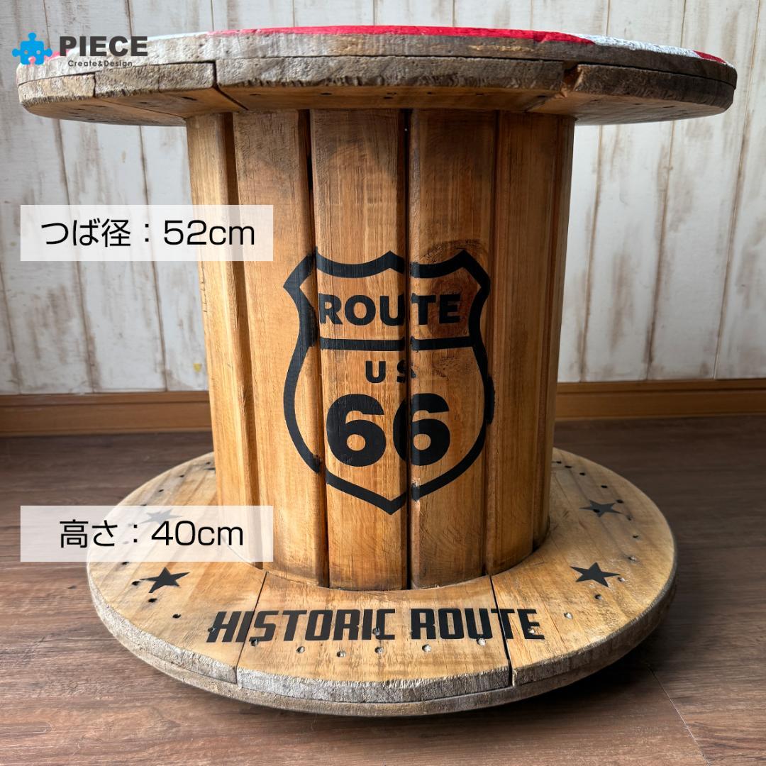 ケーブルドラム 電線ドラム テーブル アメリカン インテリア ガレージ 星条旗③