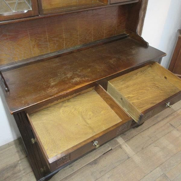 イギリス アンティーク 家具 ドレッサー カップボード キャビネット 6082e