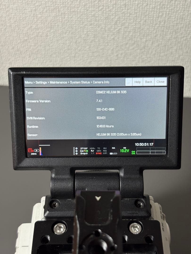 ビデオカメラ RED Helium 8K dsmc2