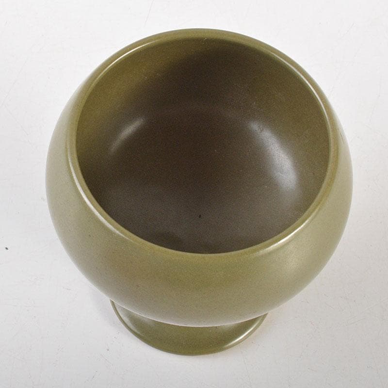 中国　大明嘉靖年製　茶葉末釉　高足杯　合わせ箱　C　6800