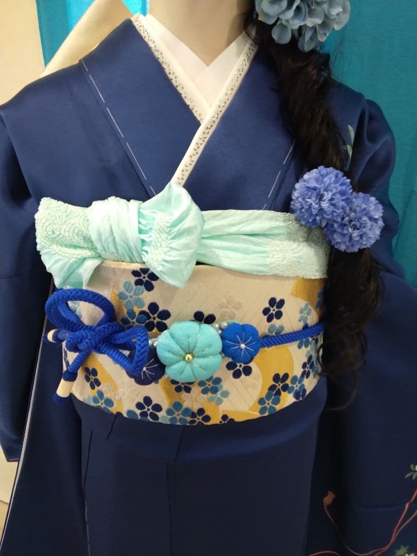 振袖フルセット、正絹振袖新品未使用、重ね衿帯揚げ帯締め、袋帯襦袢、ガード加工U