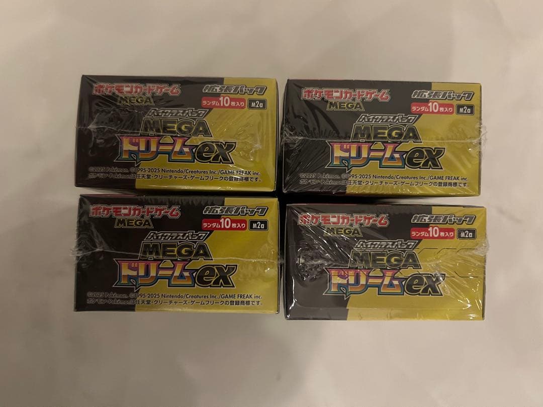 ポケモンカードゲーム MEGAドリーム メガドリームex シュリンク付き4BOX